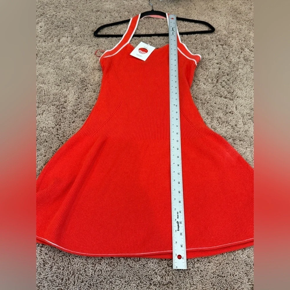 NWT new medium Anthropologie daily practice full speed halter dress knit red